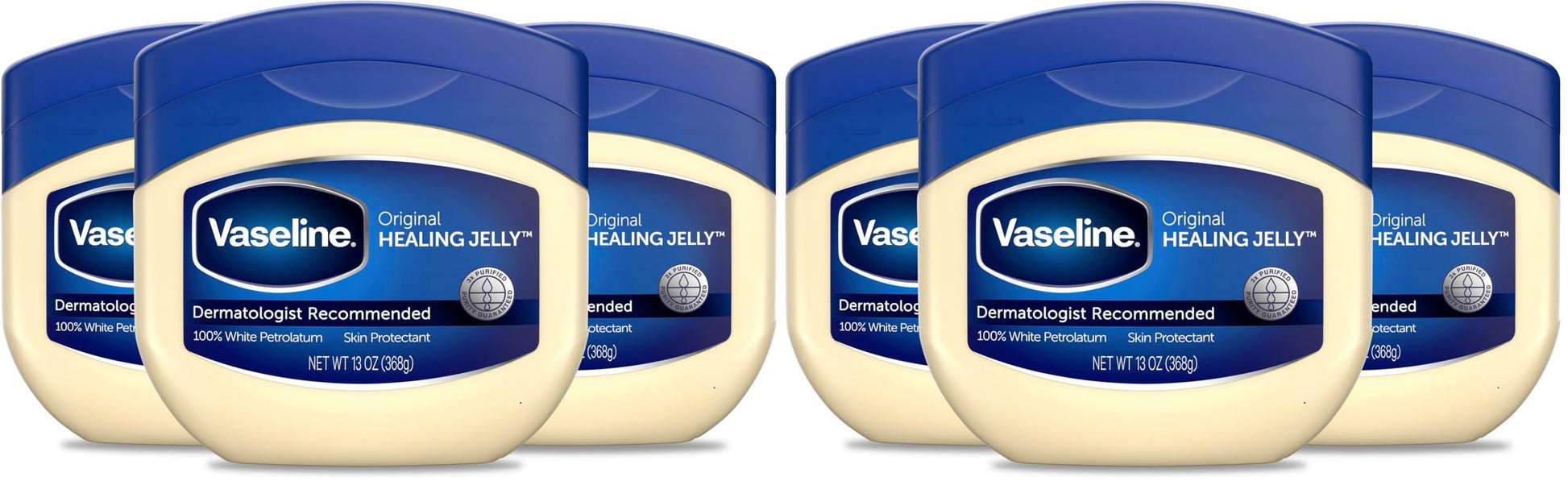 Vaseline Petroleum Jelly Original 3 Count Provides Dry Skin Relief And Protects Minor Cuts Dermatologist Recommended And Locks In Moisture 13oz